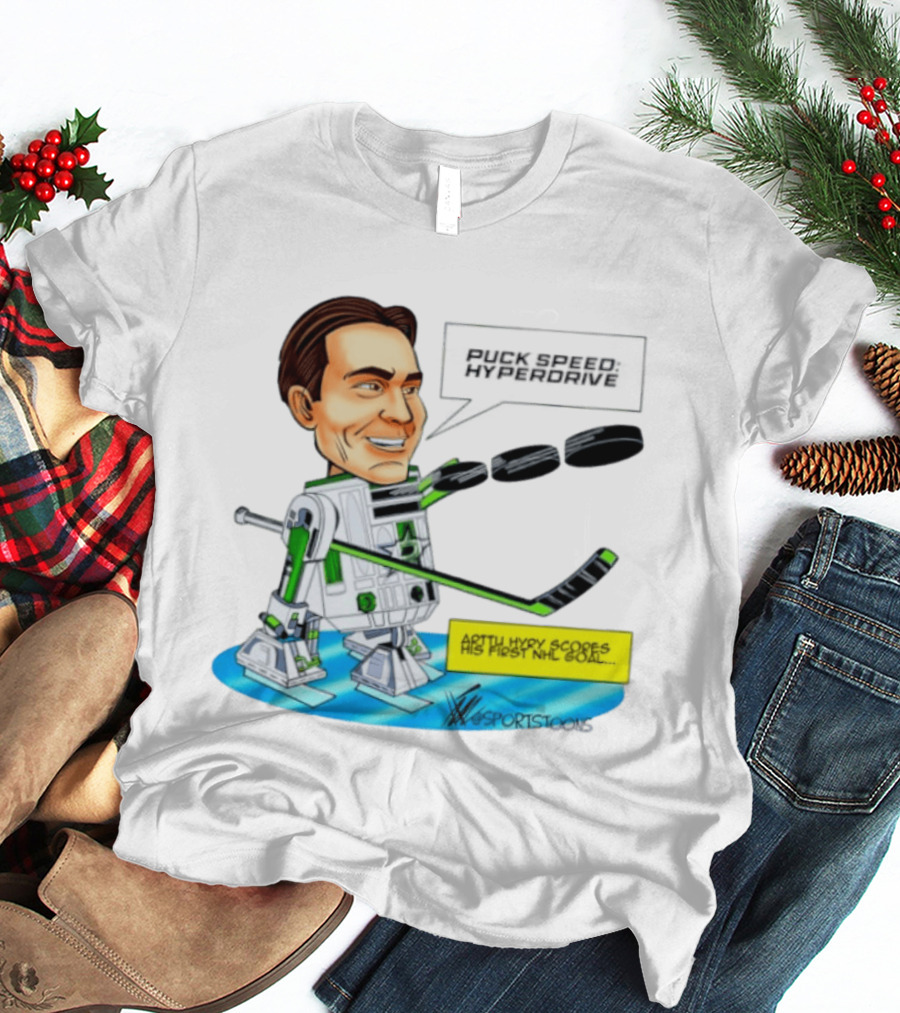 Arttu Hyry Puck Speed R2 D2 Dallas Stars First NHL Goal T-Shirt