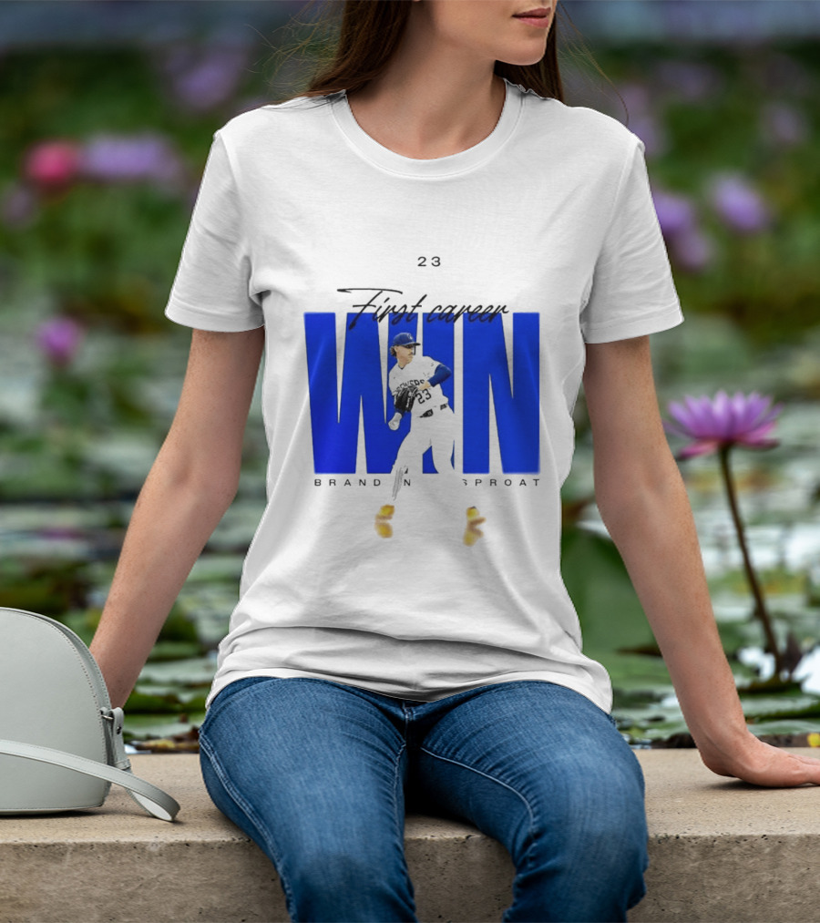 Brandon Sproat 23 Brewers First Career Win T-Shirt