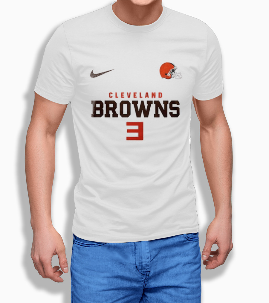 Cleveland Browns Nike Slim Shady Mask Collaboration With Eminem 3 T-Shirt