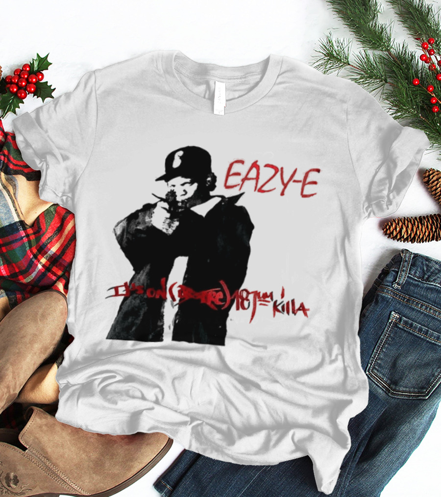 Eazy E It's On Dr. Dre 187um Killa Vintage Style Tribute 90s Hip Hop T-Shirt