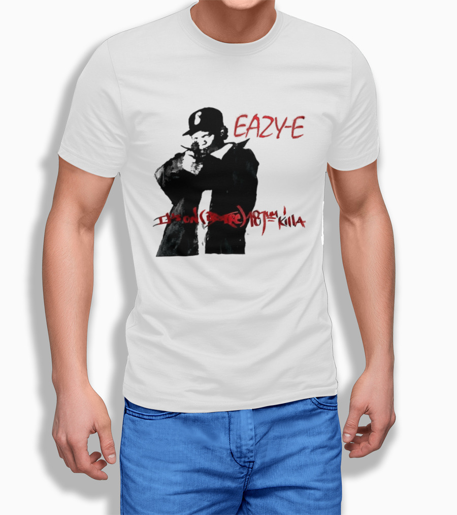 Eazy E It's On Dr. Dre 187um Killa Vintage Style Tribute 90s Hip Hop T-Shirt