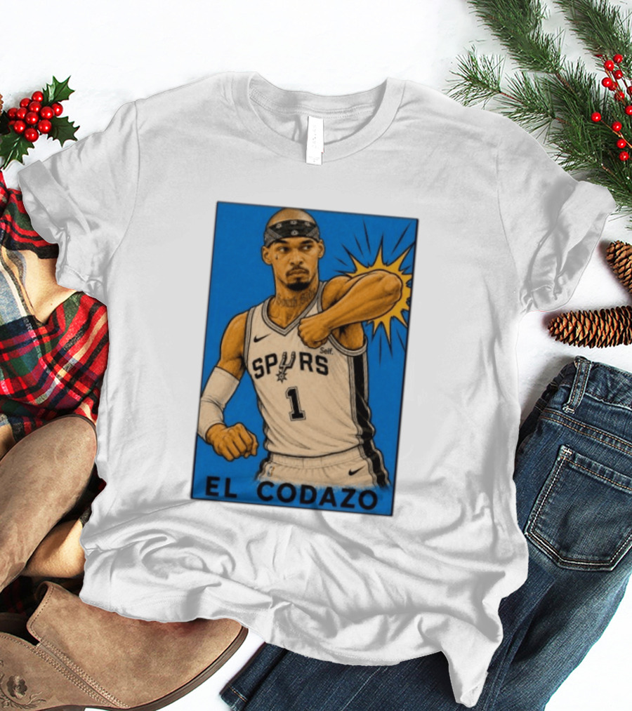 El Codazo Spurs NBA Card San Antonio Basketball Player T-Shirt