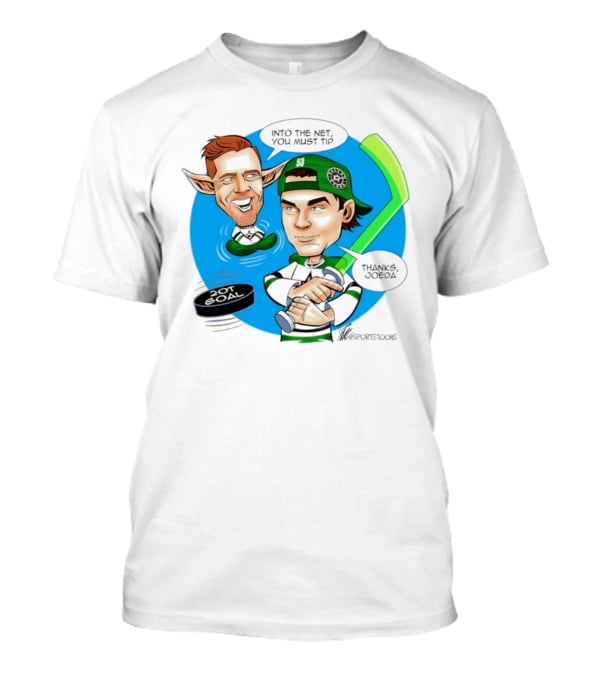 Joe Pavelski Wyatt Johnston Dallas Stars Into The Net You Must Tip T-Shirt