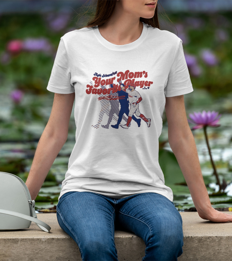 Kyle Schwarber Philadelphia Phillies Your Mom's Favorite Player Baseball Fan T-Shirt