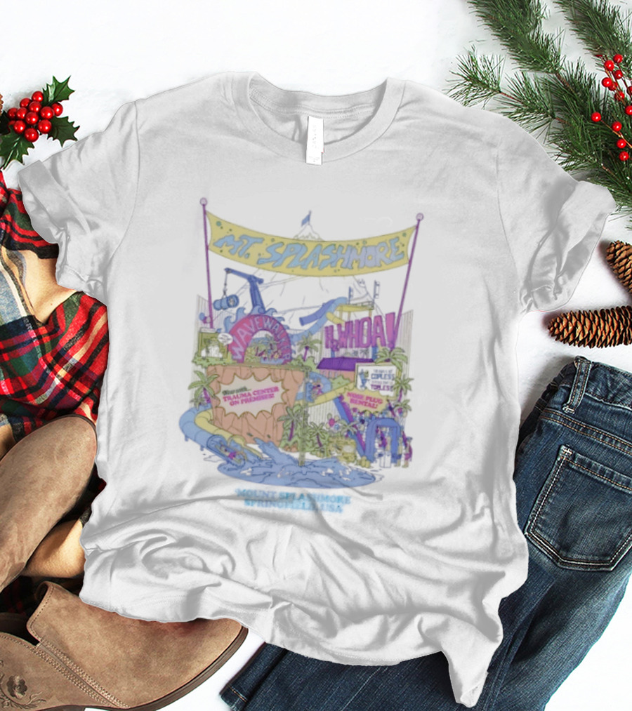 Mt. Splashmore Springfield USA Water Park Adventure T-Shirt
