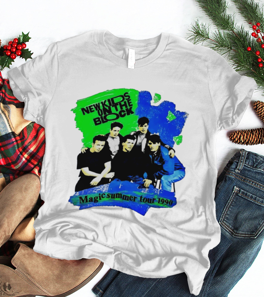 New Kids On The Block Magic Summer Tour 1990 Vintage Concert T-Shirt