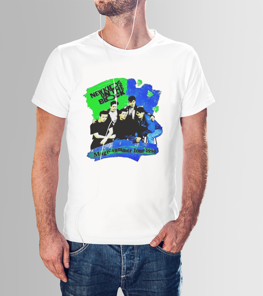 New Kids On The Block Magic Summer Tour 1990 Vintage Concert T-Shirt