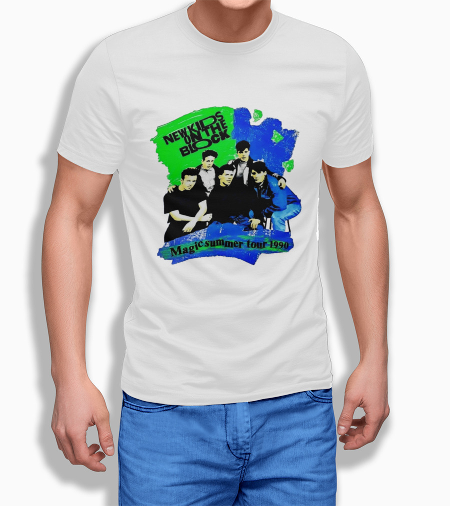 New Kids On The Block Magic Summer Tour 1990 Vintage Concert T-Shirt