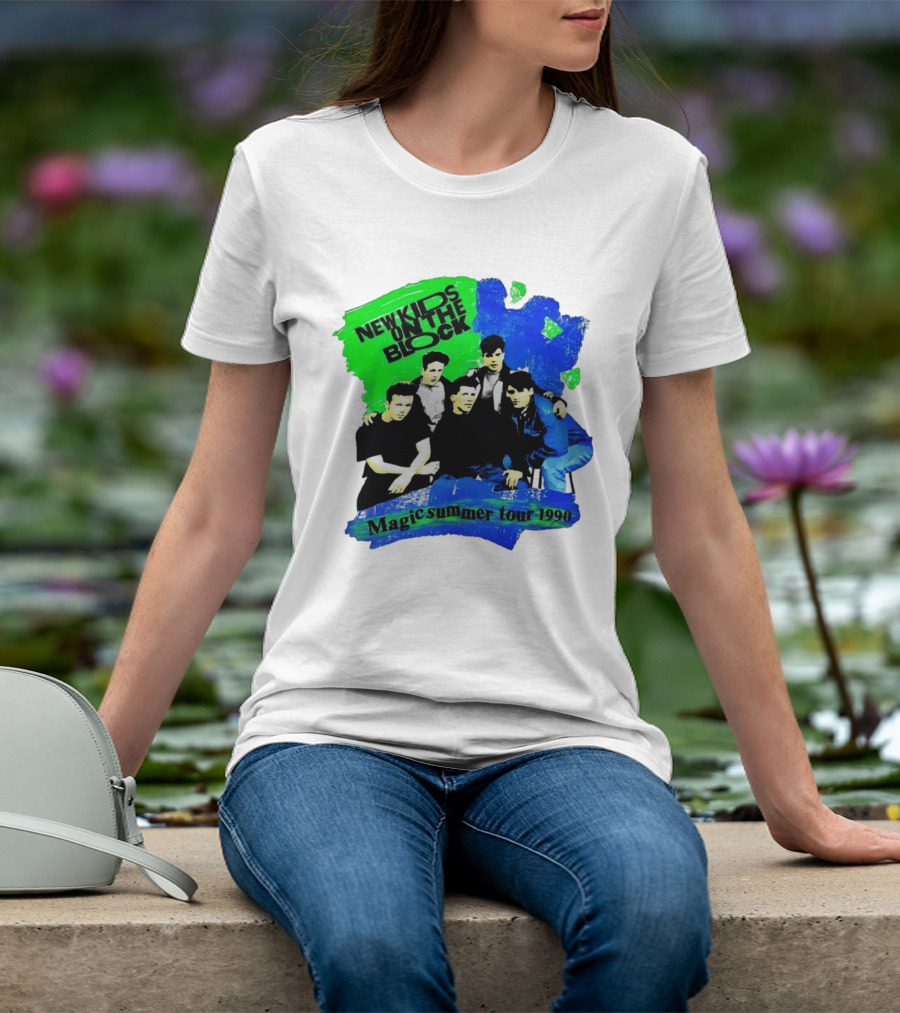 New Kids On The Block Magic Summer Tour 1990 Vintage Concert T-Shirt