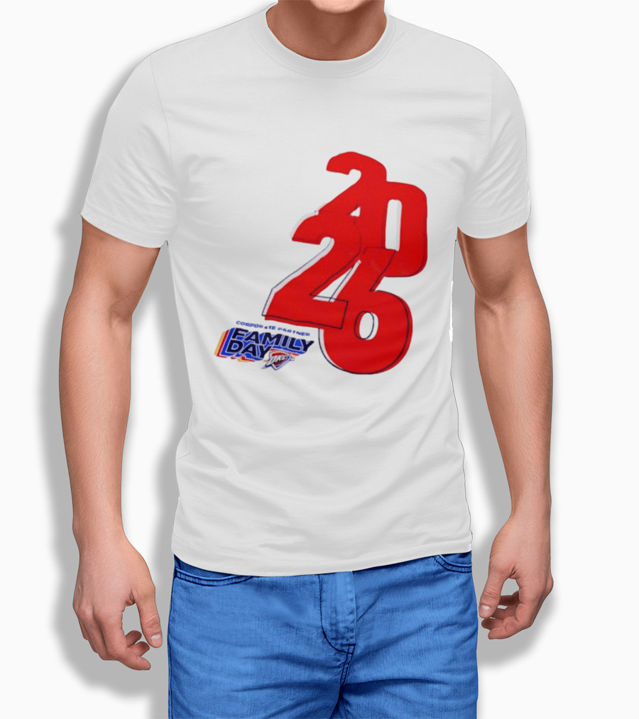 Oklahoma City Thunder Basketball Family Day Corporate Partner 2026 T-Shirt