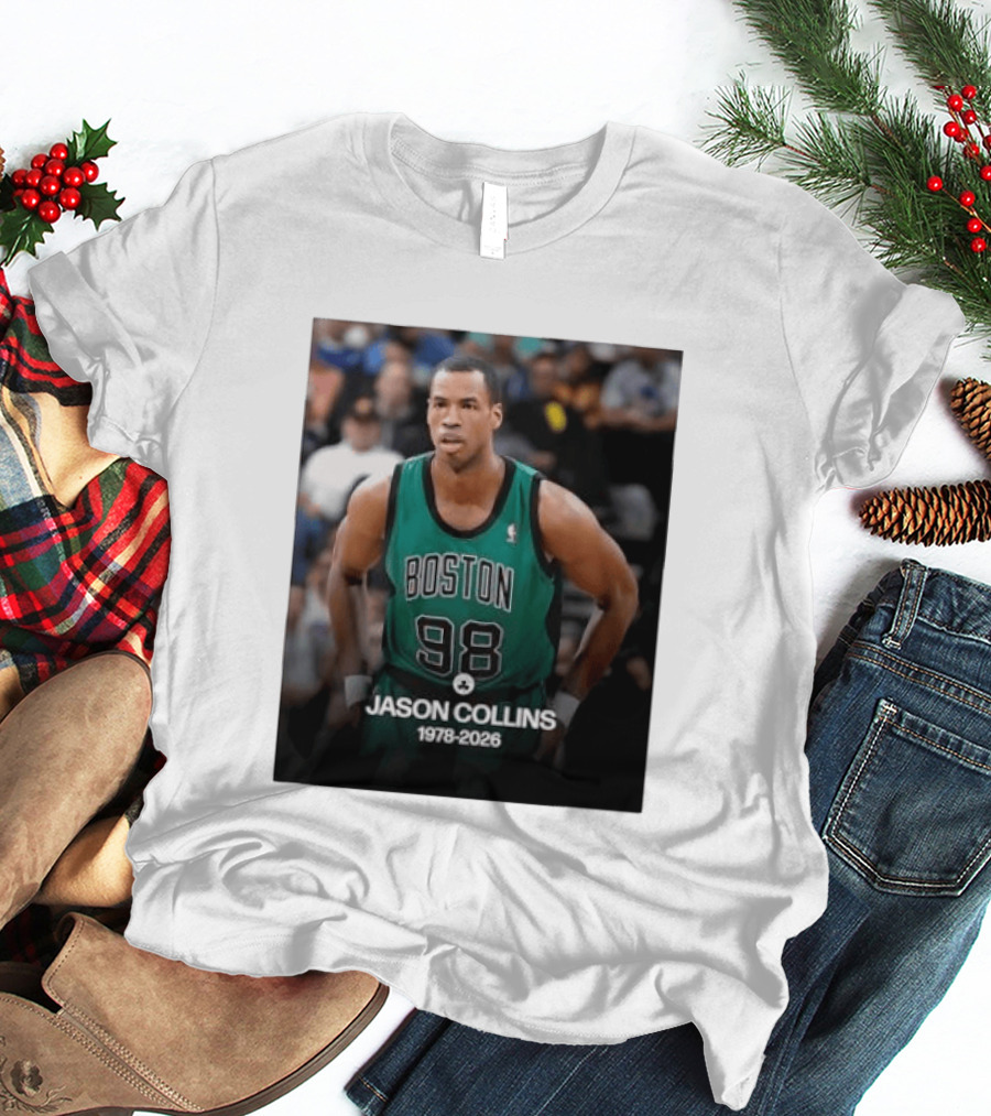 Boston Jason Collins 1978 2026 98 Rest In Peace T-Shirt