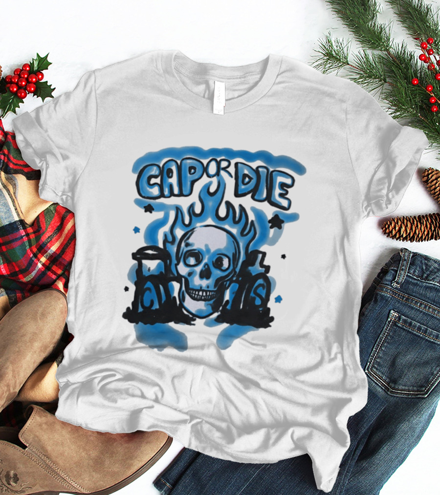 Cap Or Die Skull Flame T-Shirt