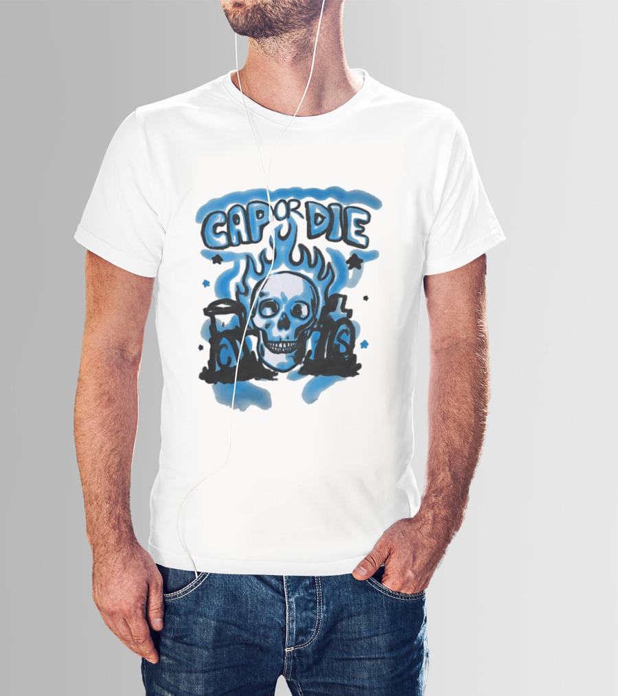 Cap Or Die Skull Flame T-Shirt