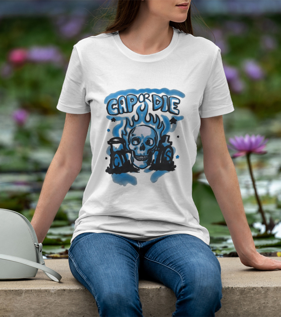 Cap Or Die Skull Flame T-Shirt