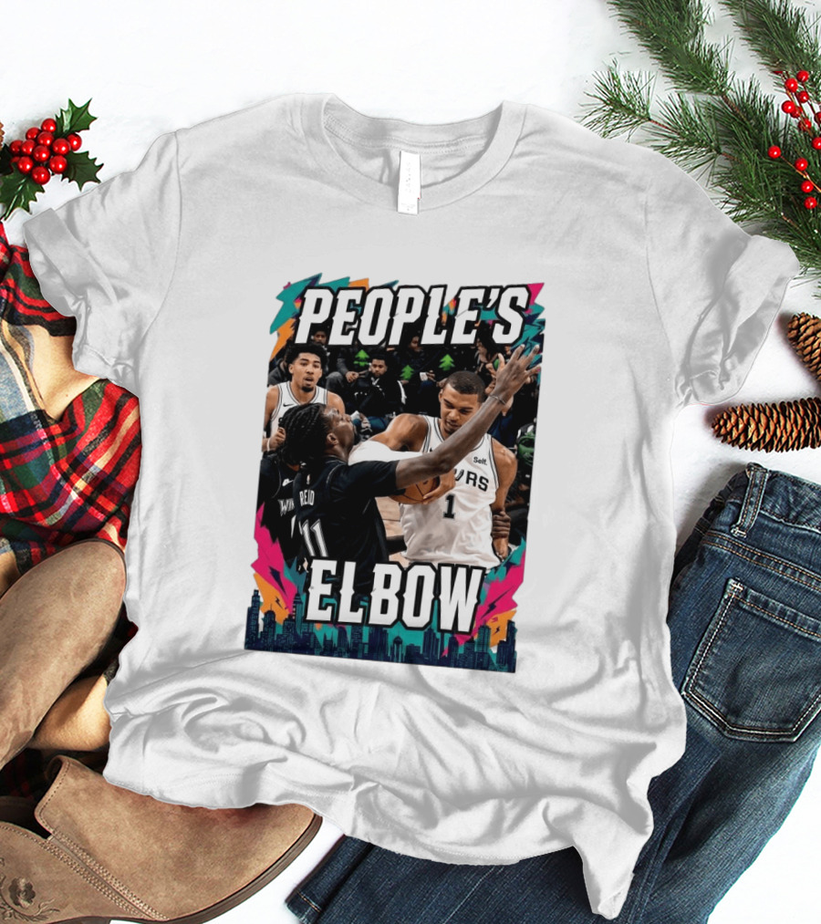 People's Elbow Wemby Spurs Vs Naz Reid Wolves T-Shirt