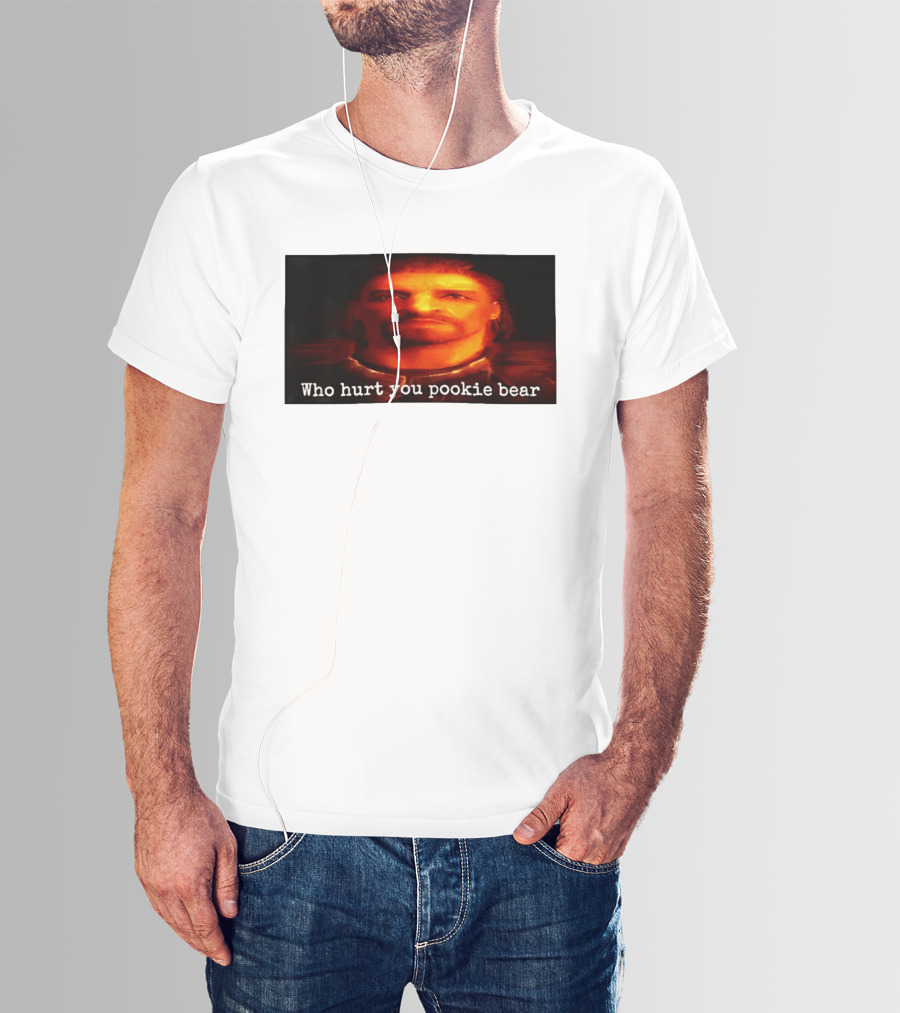 Who Hurt You Pookie Bear Video Game T-Shirt