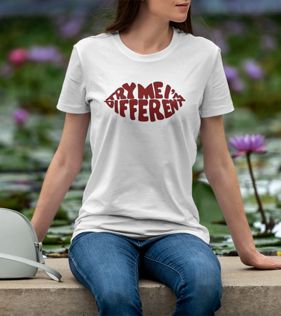 Try Me I'm Different Bold Red Lips T-Shirt