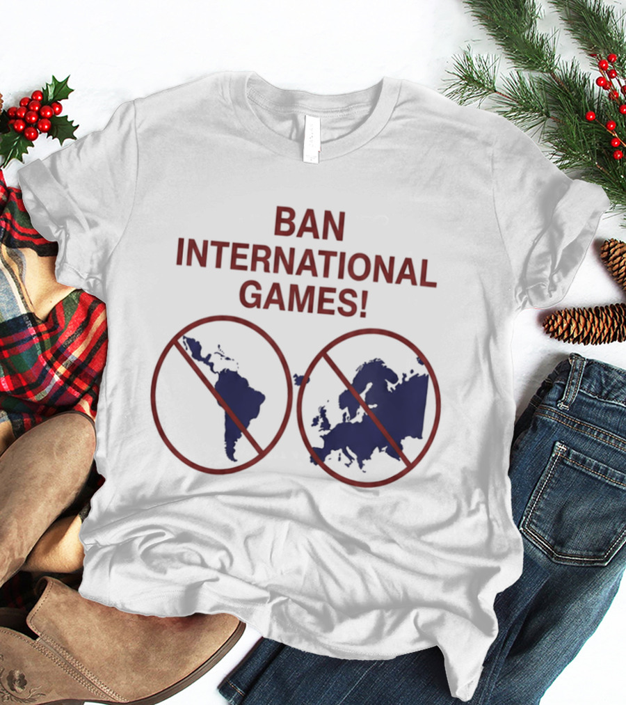 Ban International Games America Europe Map Circles T-Shirt