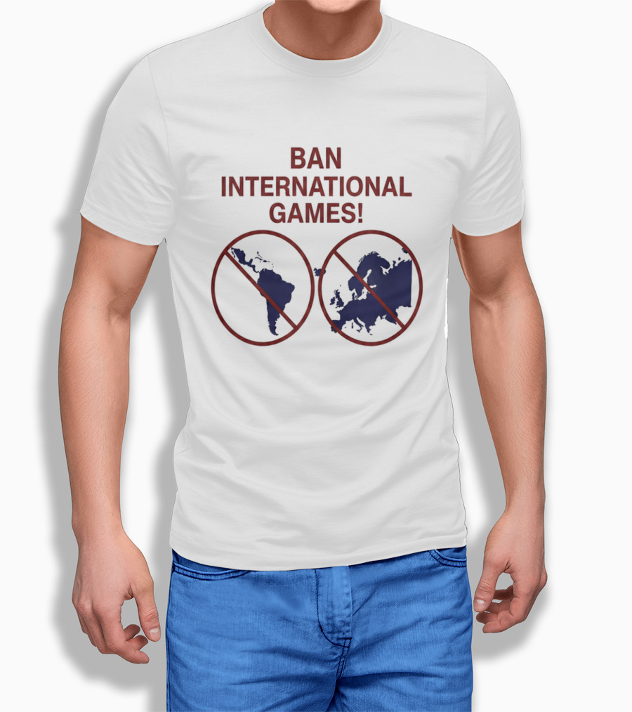Ban International Games America Europe Map Circles T-Shirt