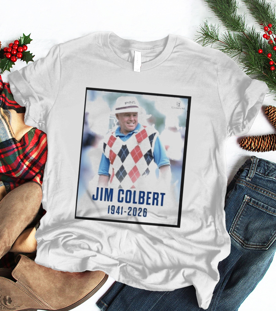Jim Colbert 1941 2026 PING Champions Golf Legend Argyle Sweater T-Shirt