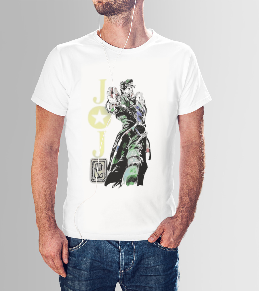 Jojo Jotaro Kujo Star Emblem Anime T-Shirt