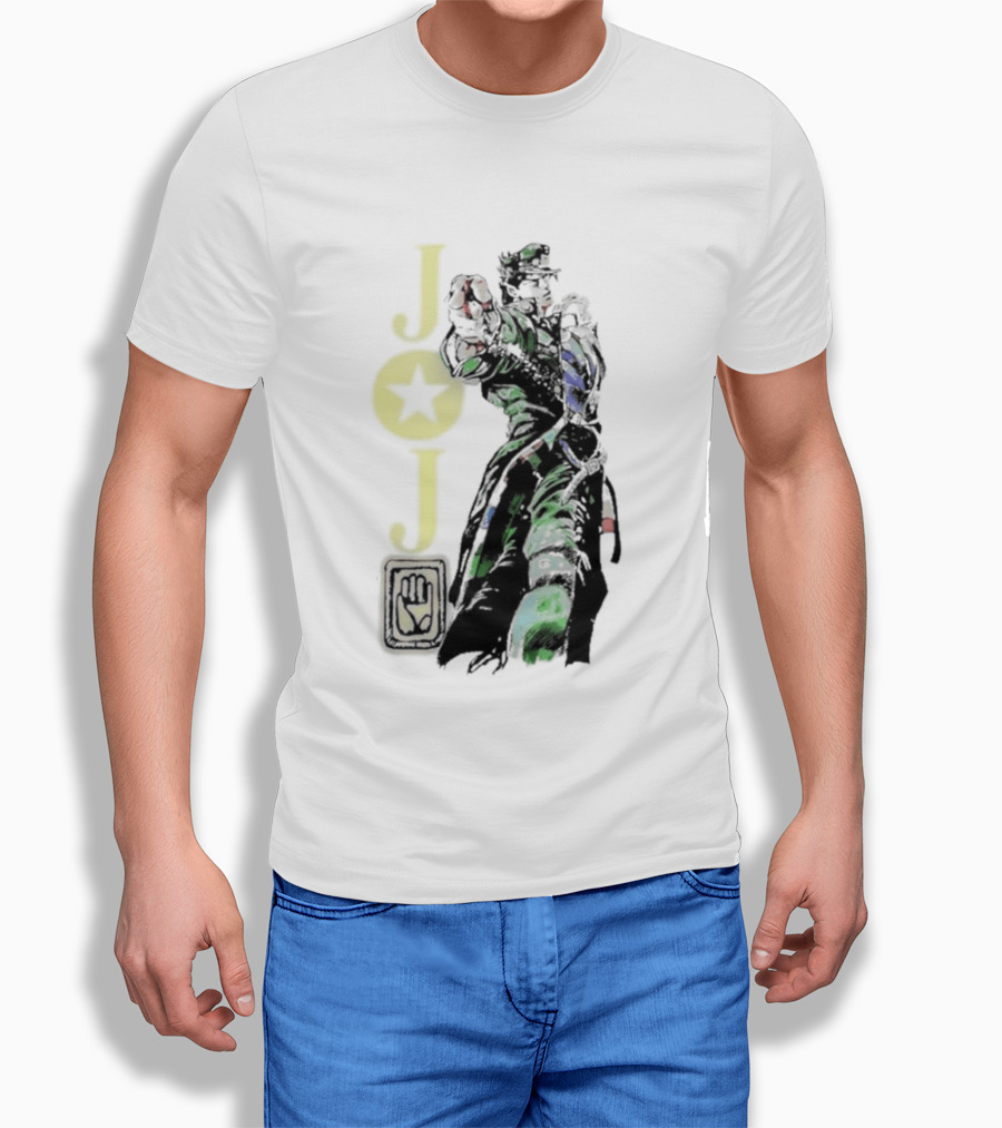 Jojo Jotaro Kujo Star Emblem Anime T-Shirt