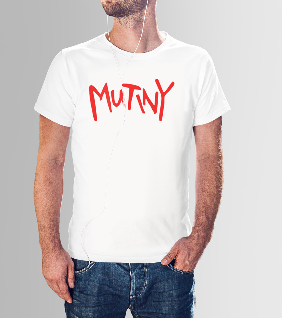 Mutiny Halt And Catch Fire Red Handwritten T-Shirt