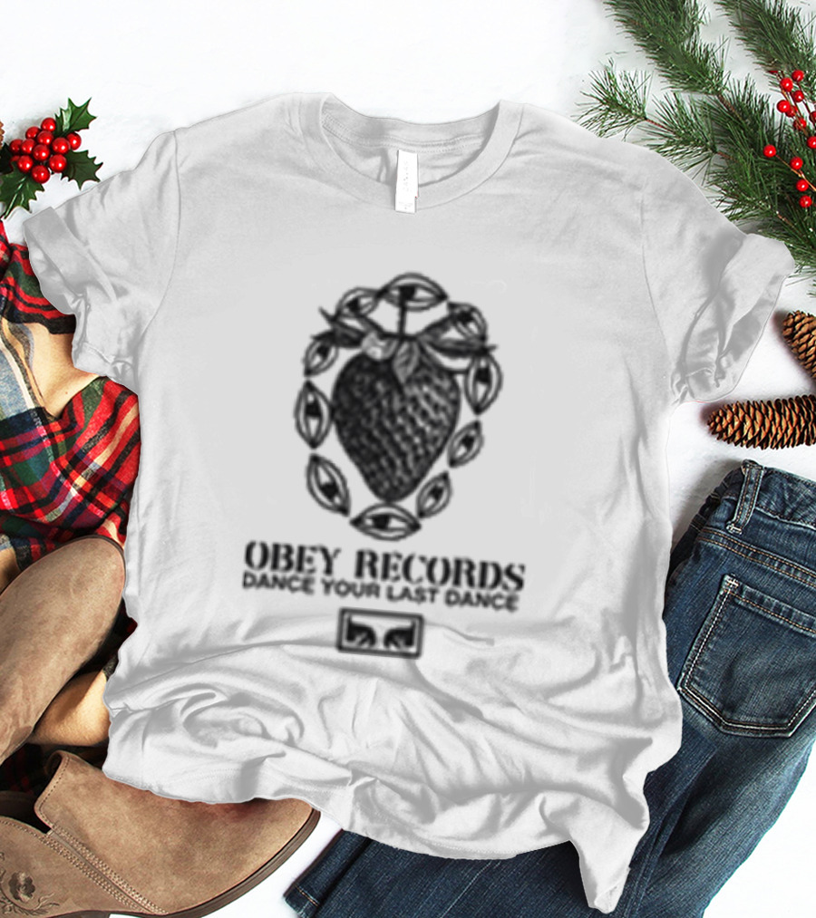 Obey Records Garden Heavyweight Music Art Collection T-Shirt