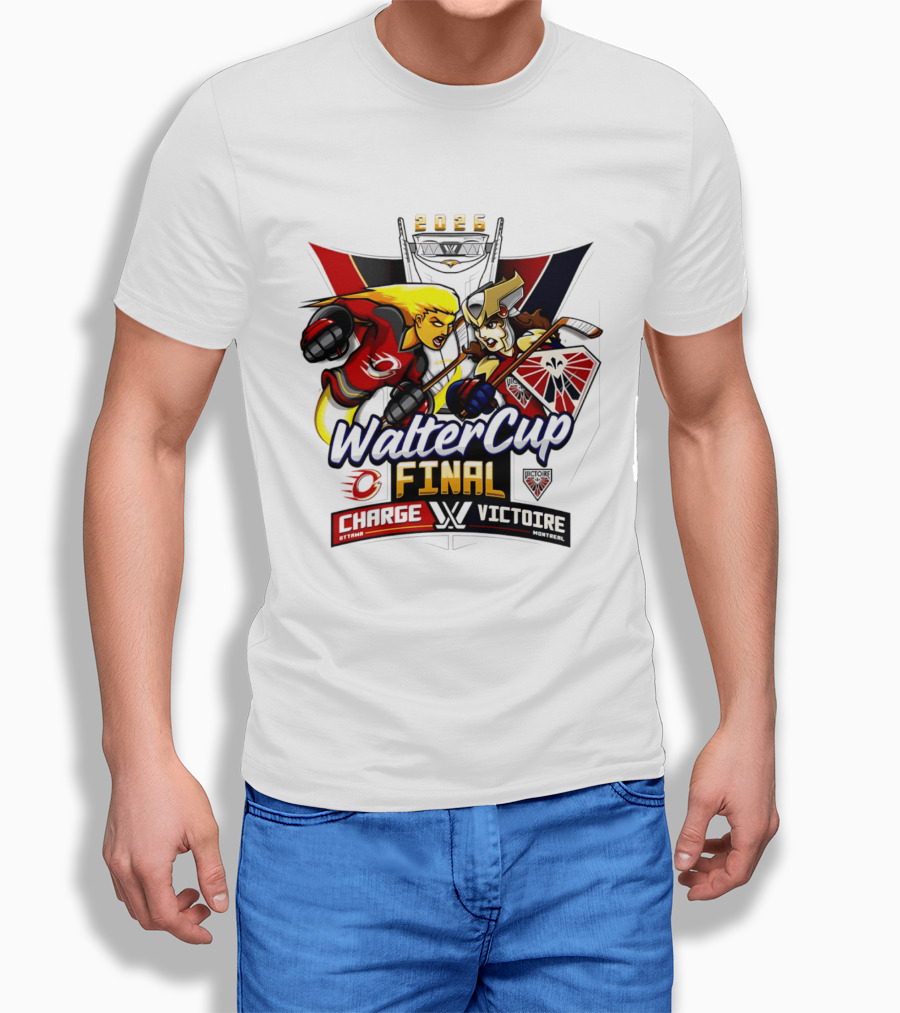 Ottawa Charge Vs Montreal Victoire 2026 Walter Cup Final Hockey Clash T-Shirt