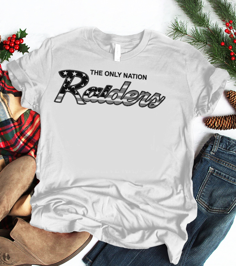 Raiders The Only Nation 2026 Stars And Stripes Bold Raiders T-Shirt