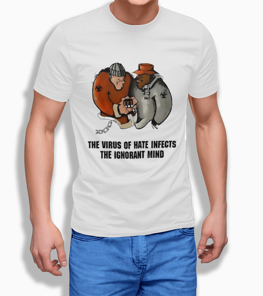 The Virus Of Hate Infects The Ignorant Mind 90s Biohazard T-Shirt