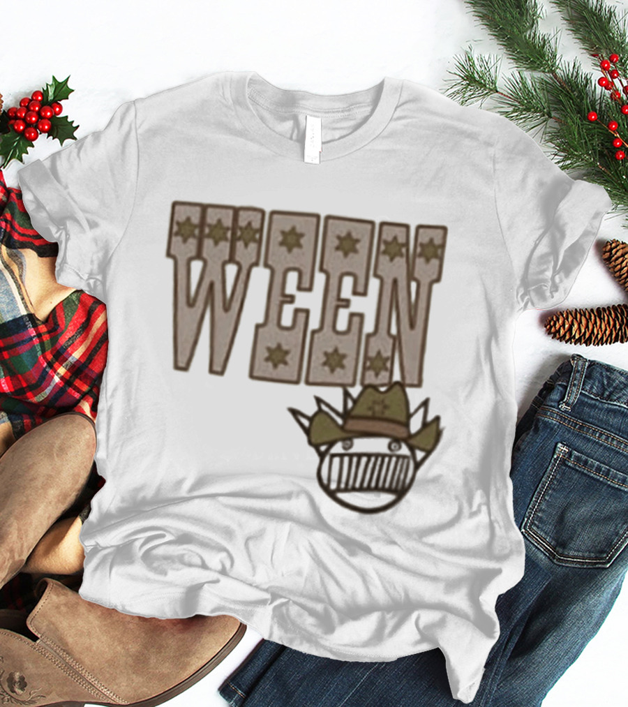 Ween 12 Golden Country Greats Tour Cowboy Hat Stars T-Shirt