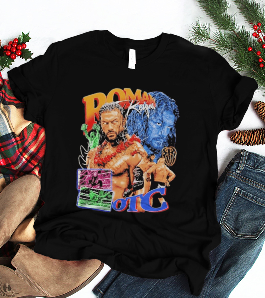 Roman Reigns Tribal Chief OTC Wrestling Champion WWE Acknowledged T-Shirt