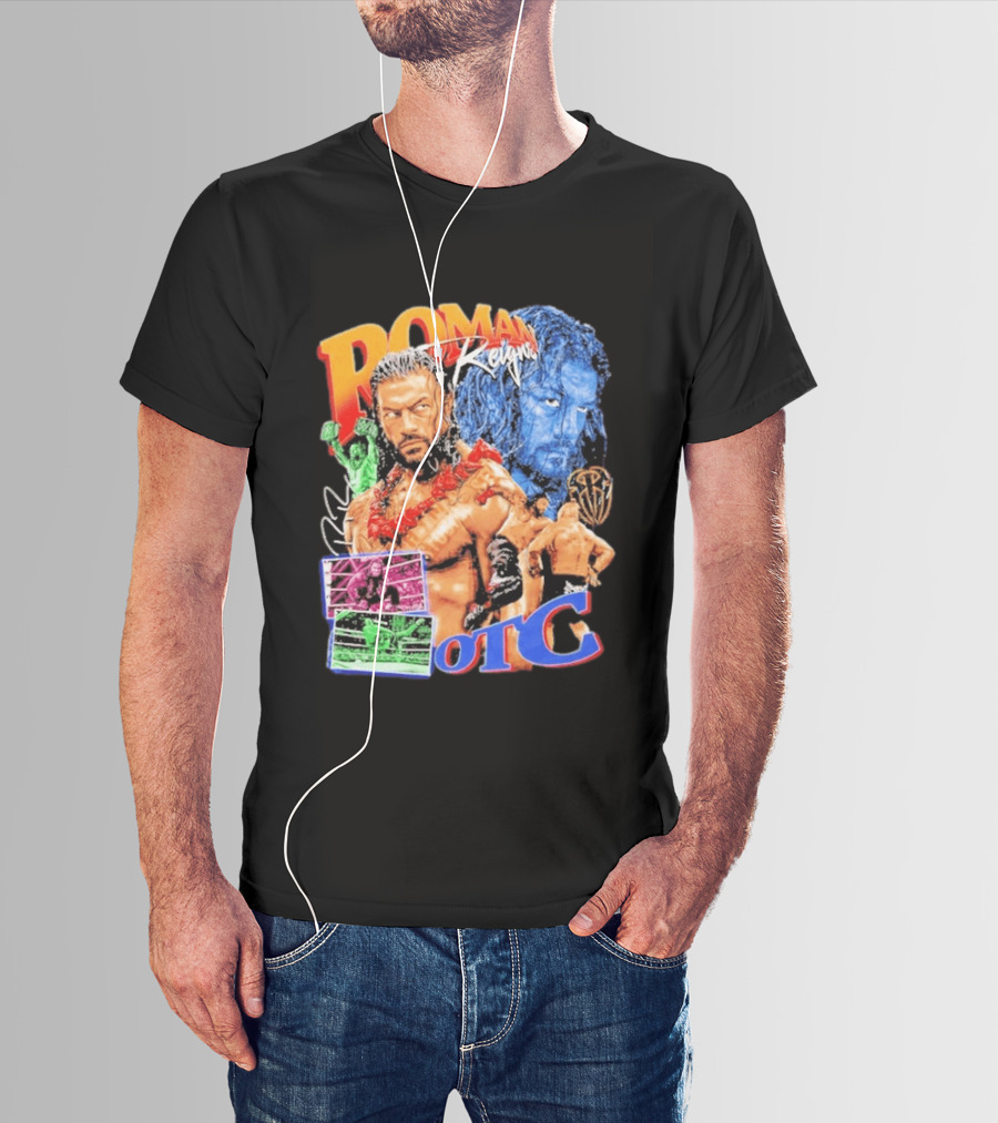 Roman Reigns Tribal Chief OTC Wrestling Champion WWE Acknowledged T-Shirt