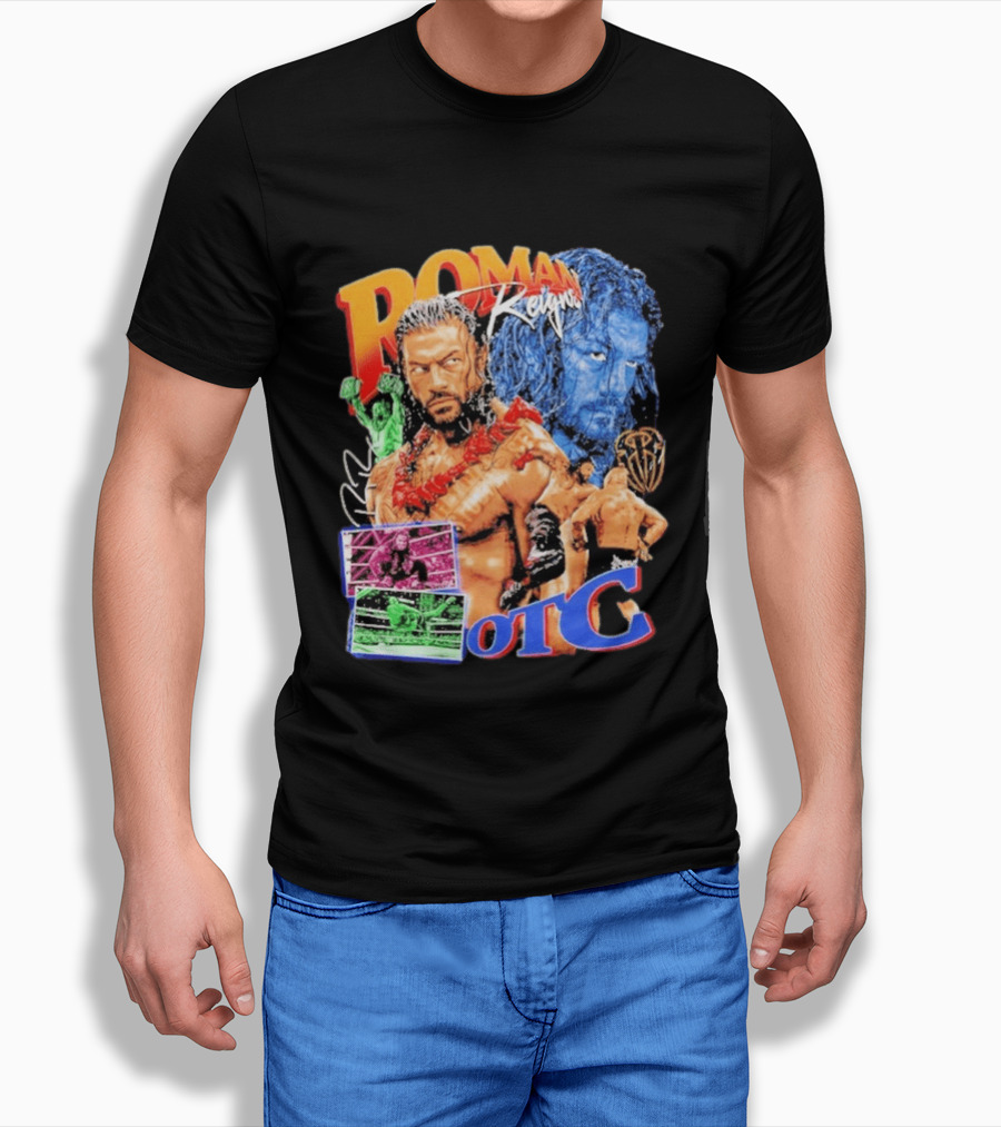 Roman Reigns Tribal Chief OTC Wrestling Champion WWE Acknowledged T-Shirt