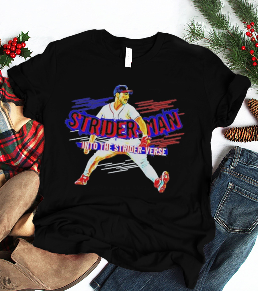 Atlanta Braves Strider Man Into The Strider Verse T-Shirt