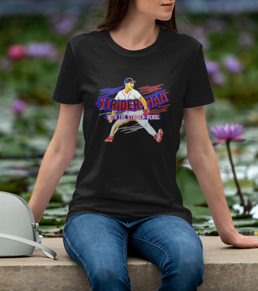 Atlanta Braves Strider Man Into The Strider Verse T-Shirt