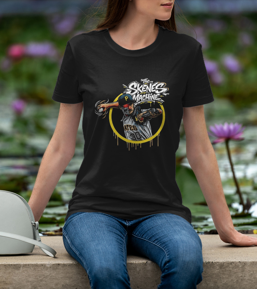 The Skenes Machine Paul Skenes Pittsburgh Pirates Pitcher 30 Aces T-Shirt