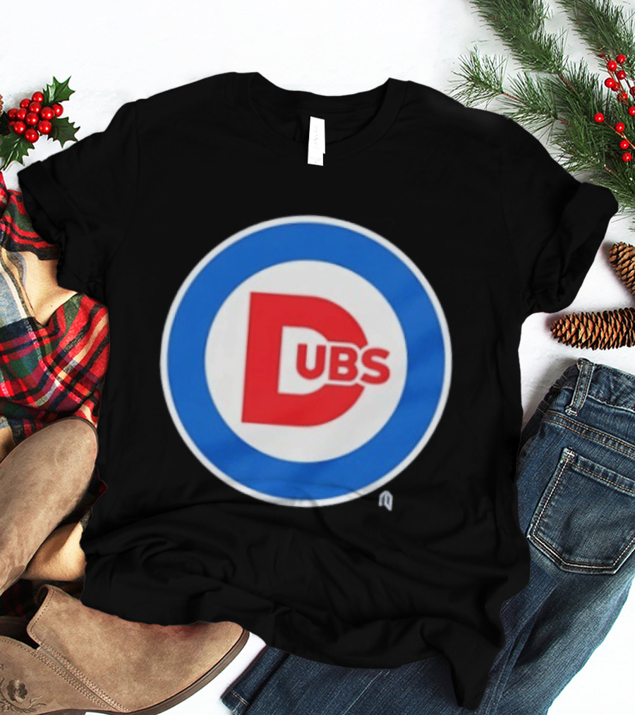 Chicago Dubs Cubs Logo Mashup Circle T-Shirt