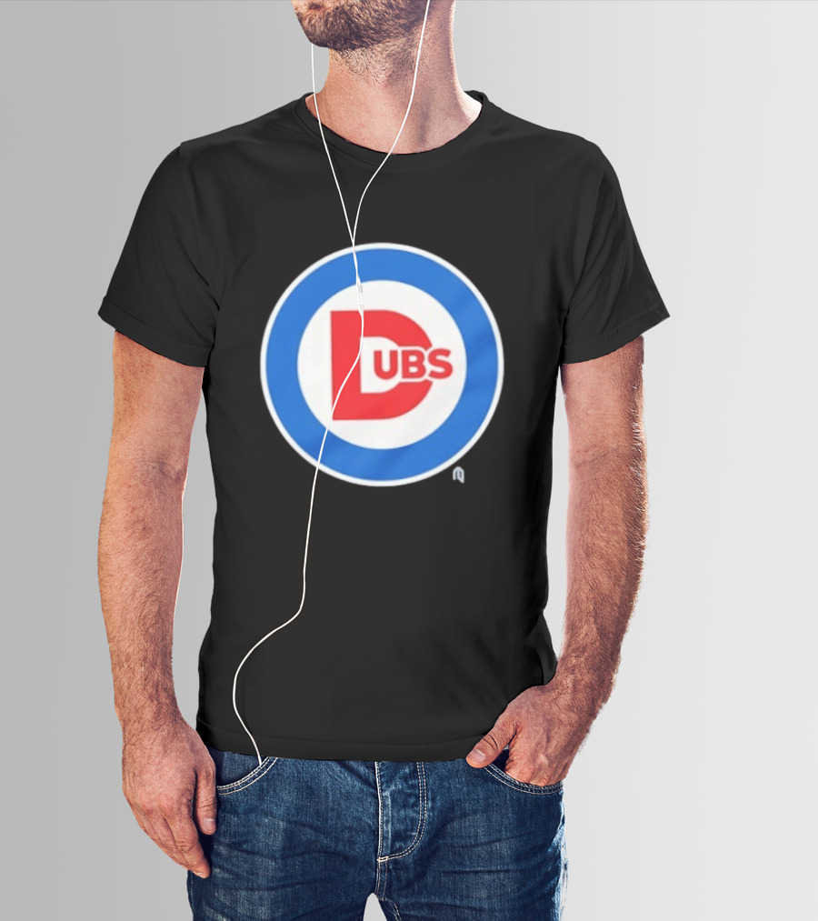 Chicago Dubs Cubs Logo Mashup Circle T-Shirt