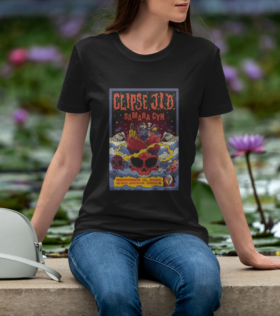 Clipse J.I.D Samara Cyn November 12 2026 Red Rocks Amphitheatre Morrison CO T-Shirt