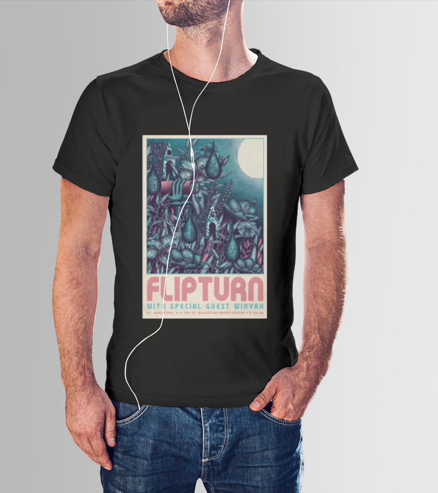 FLIPTURN With Special Guest Winyah St. Augustine Ampitheatre 9/25/26 T-Shirt