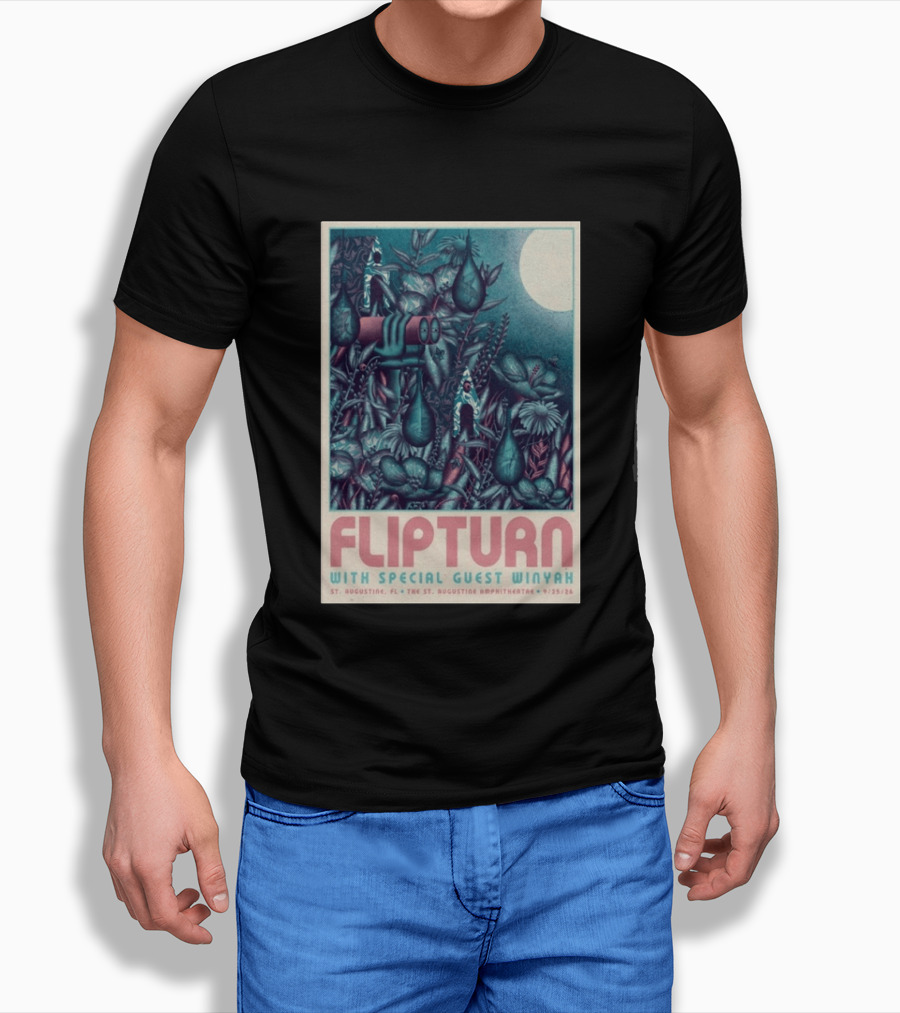 FLIPTURN With Special Guest Winyah St. Augustine Ampitheatre 9/25/26 T-Shirt