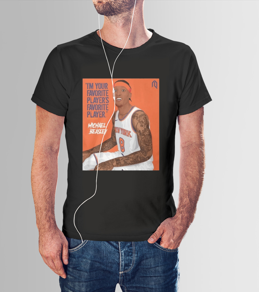 I'm Your Favorite Player's Favorite Player Michael Beasley New York Basketball Number 8 Tattoos Iconic Orange T-Shirt