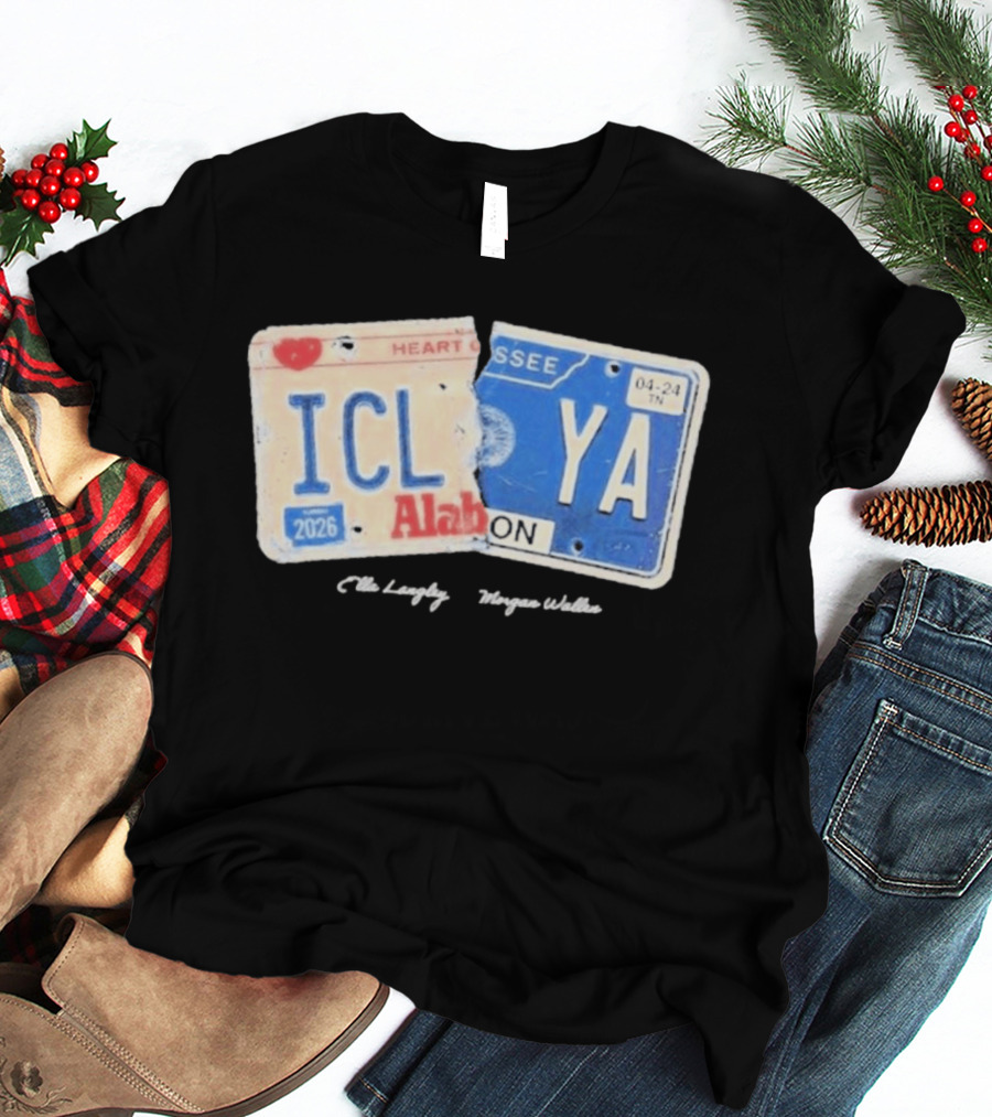 Morgan Wallen Ella Langley 2026 ICLYA Alabama Tennessee Heart Tour T-Shirt