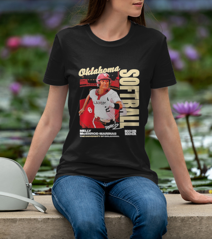 Nelly McEnroe Marinas #2 Oklahoma Sooners Softball Player T-Shirt