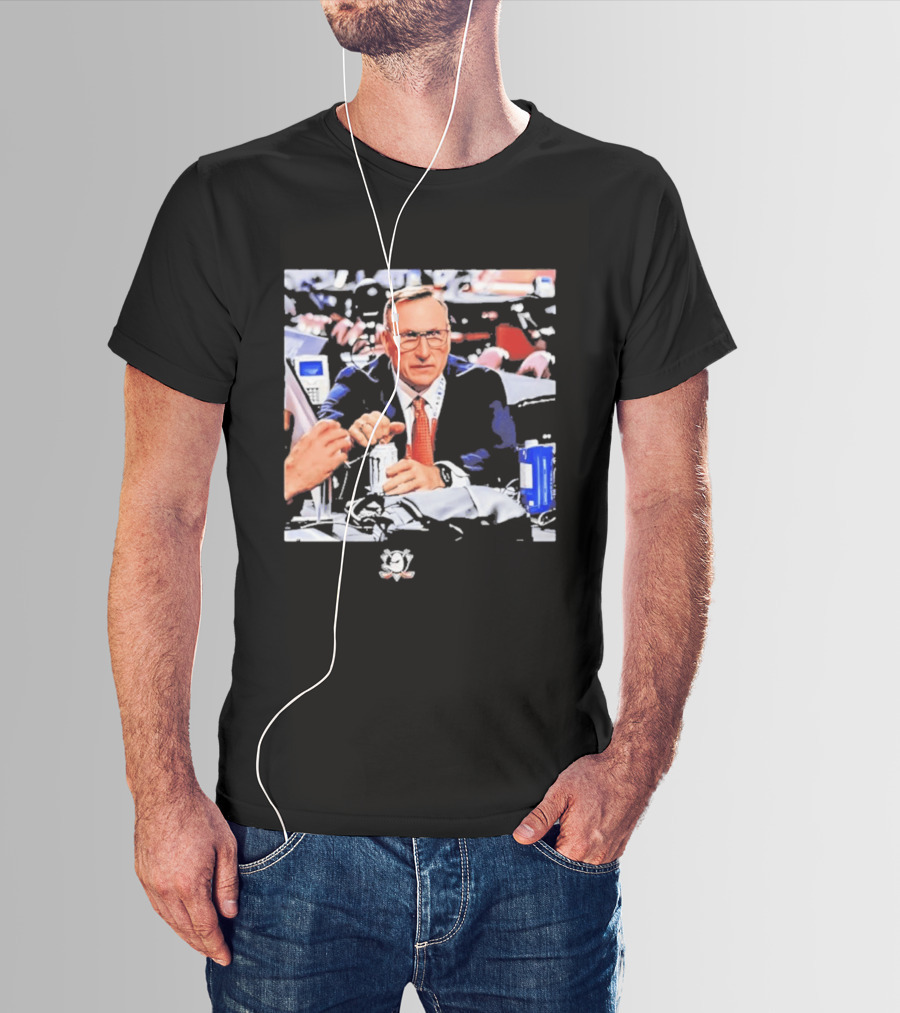Pat Verbeek Anaheim Ducks General Manager Team Meeting Photo T-Shirt