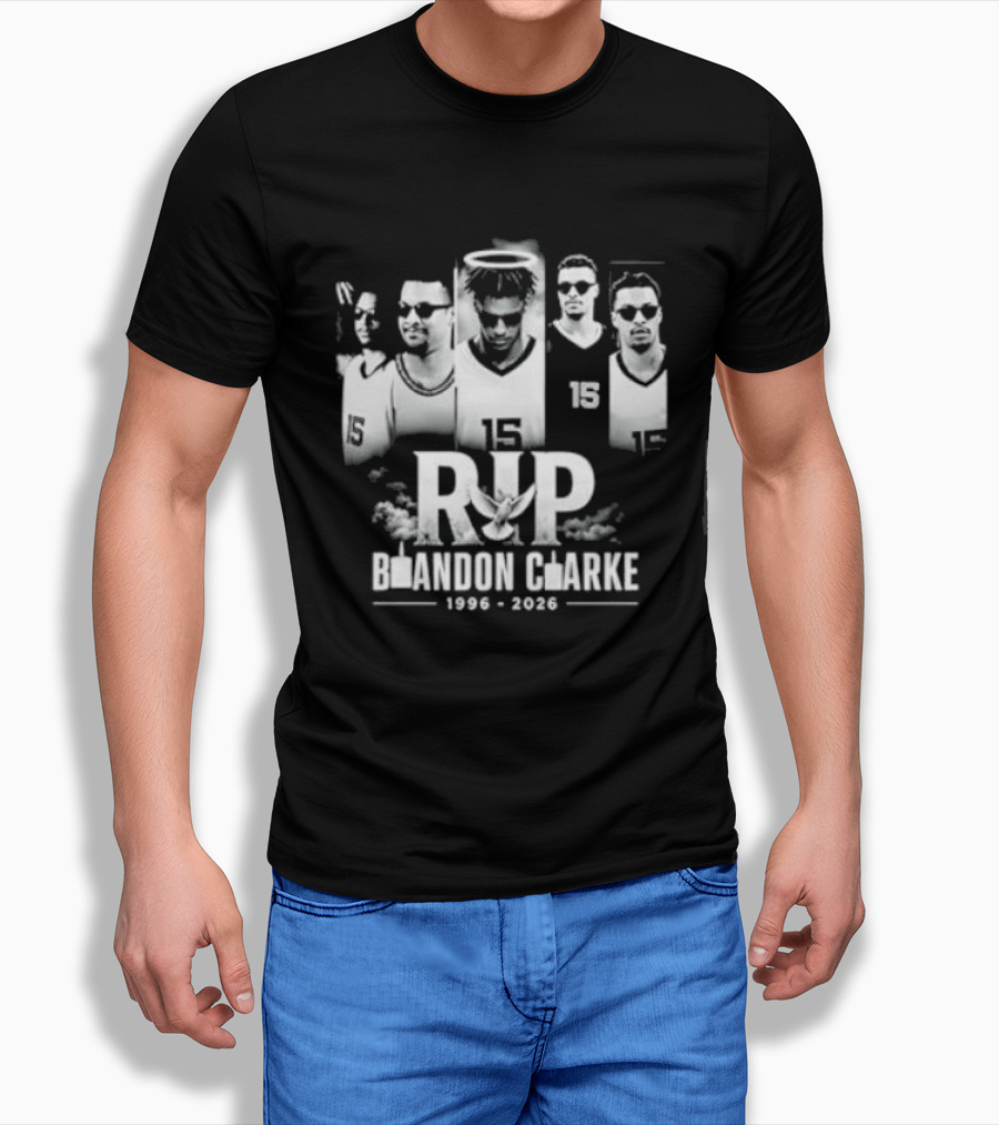 RIP Brandon Clarke 1996 2026 Commemorative Basketball T-Shirt