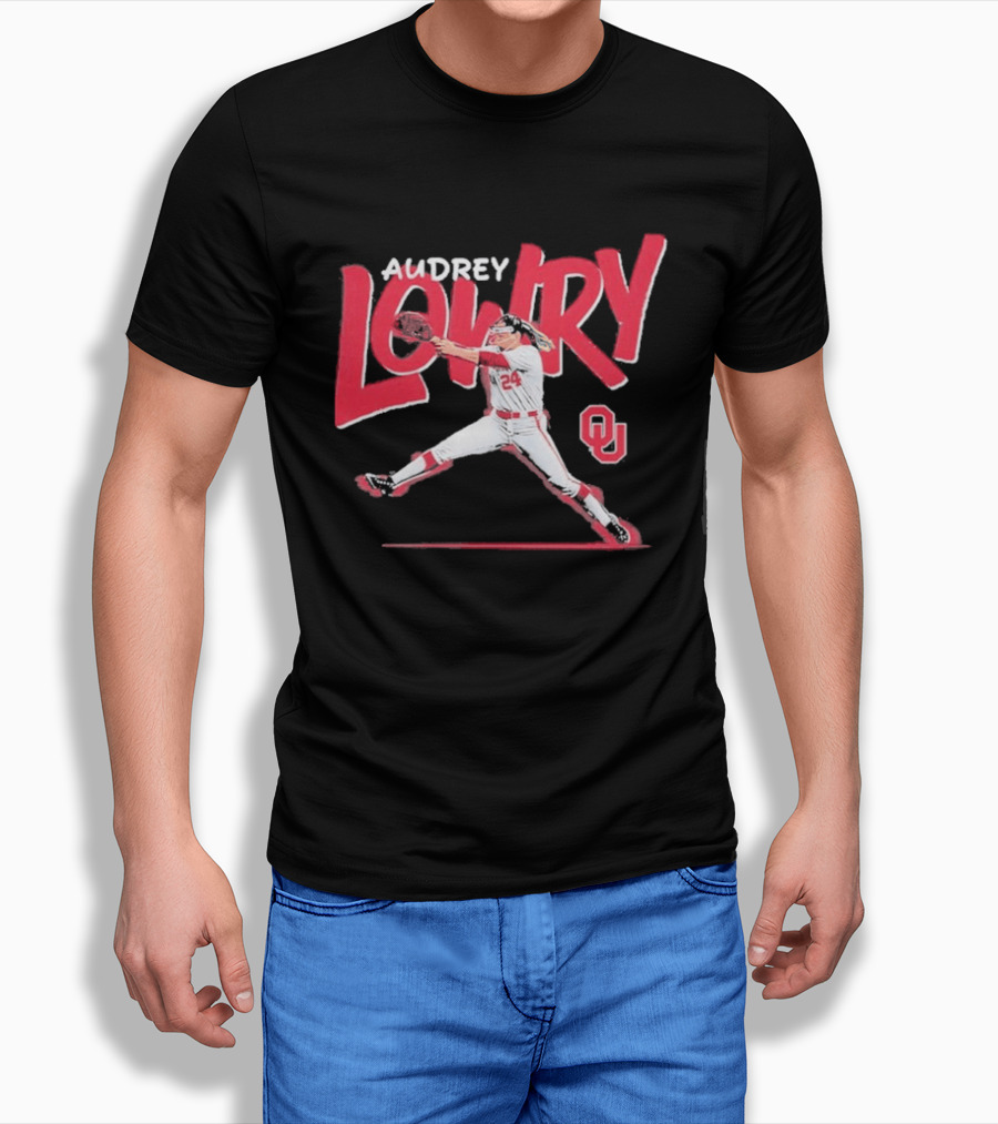 Audrey Lowry Oklahoma Sooners Softball OU 24 T-Shirt