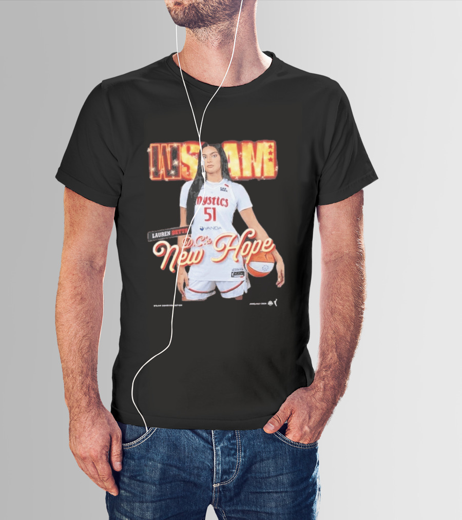SLAM 262 Washington Mystics Lauren Betts DC's New Hope T-Shirt